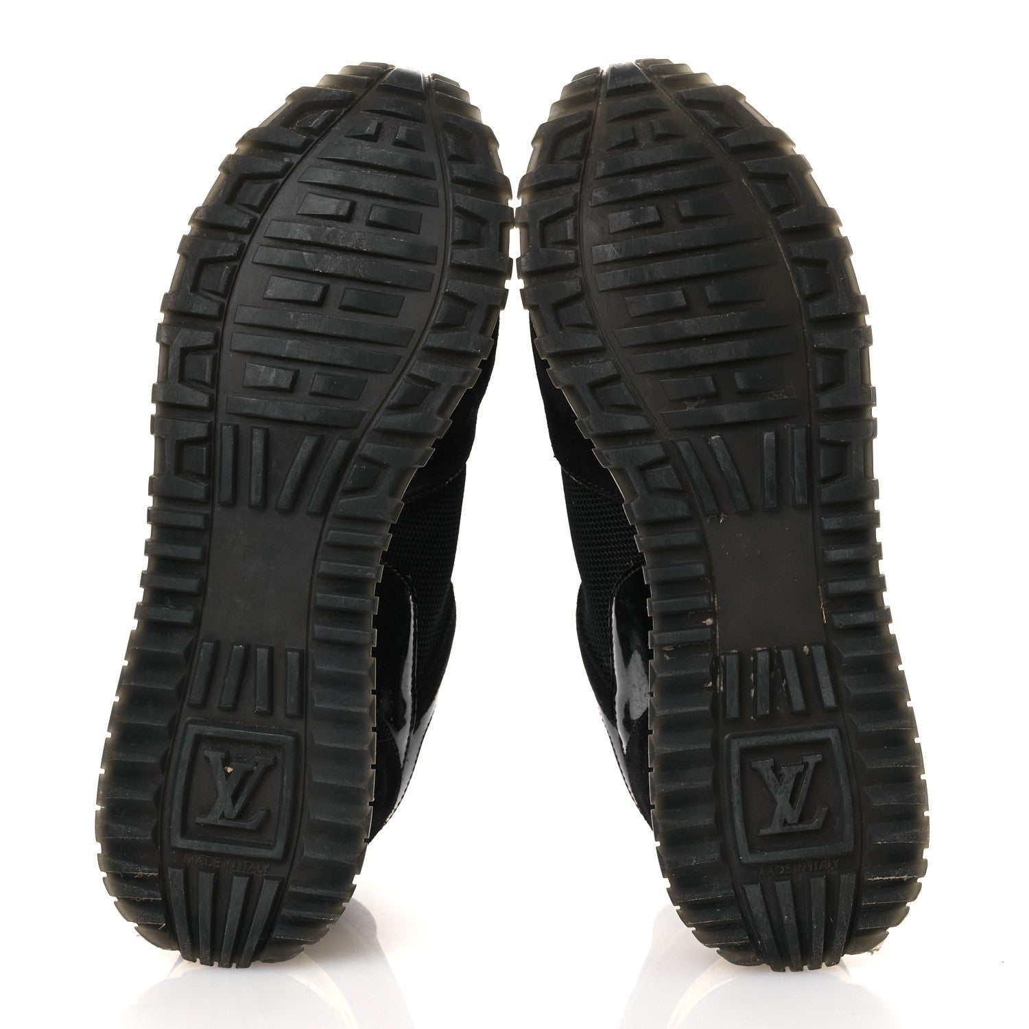 LOUIS VUITTON SUEDE MONOGRAM RUN AWAY SNEAKER BLACK