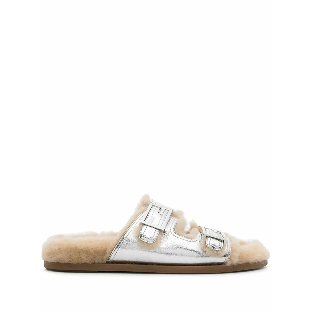 Fendi Feel Slides - Silver