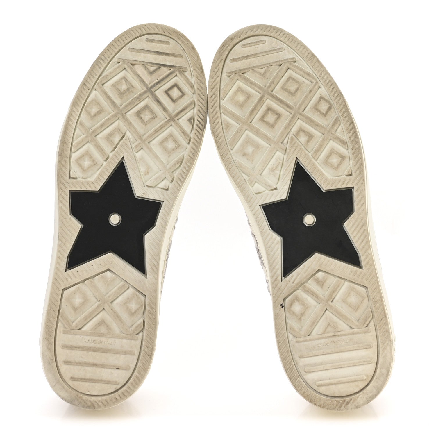 CHRISTIAN DIOR CANVAS OBLIQUE WALK'N'DIOR LOW TOP PLATFORM SNEAKER GREY STONE