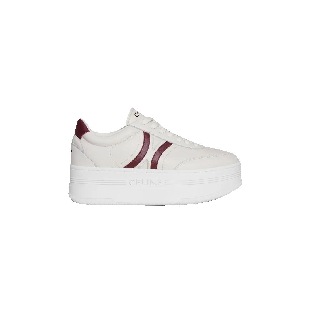 Celine Block Sneakers with Wedge Outsole - Burgundy