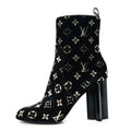 Louis Vuitton Denim Monogram Silhouette Ankle Boot - Black Monogram