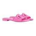 Gucci Jane Embroidered Cotton Flat Slide Sandals - Pink