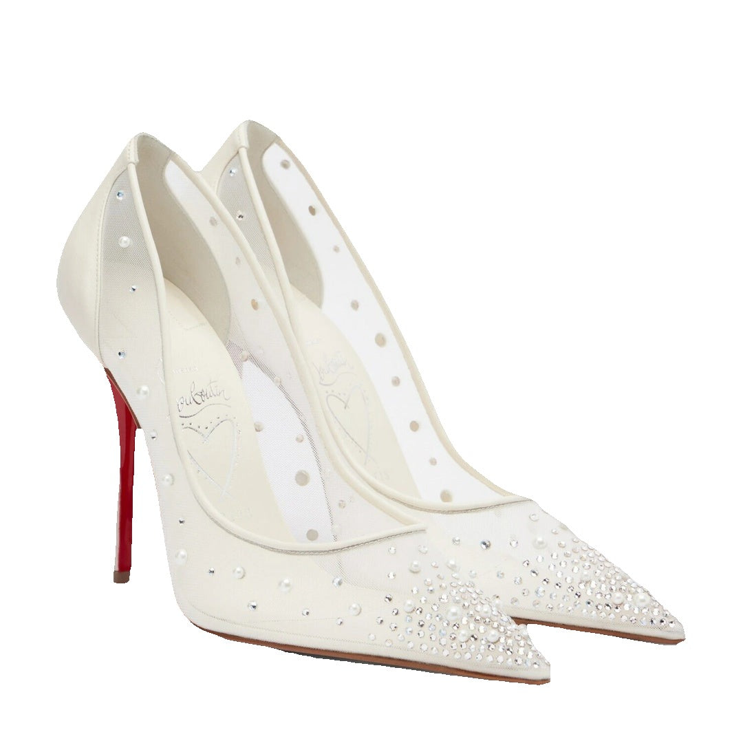 Christian Louboutin Miss Z Degrastrass Perla - Ivory