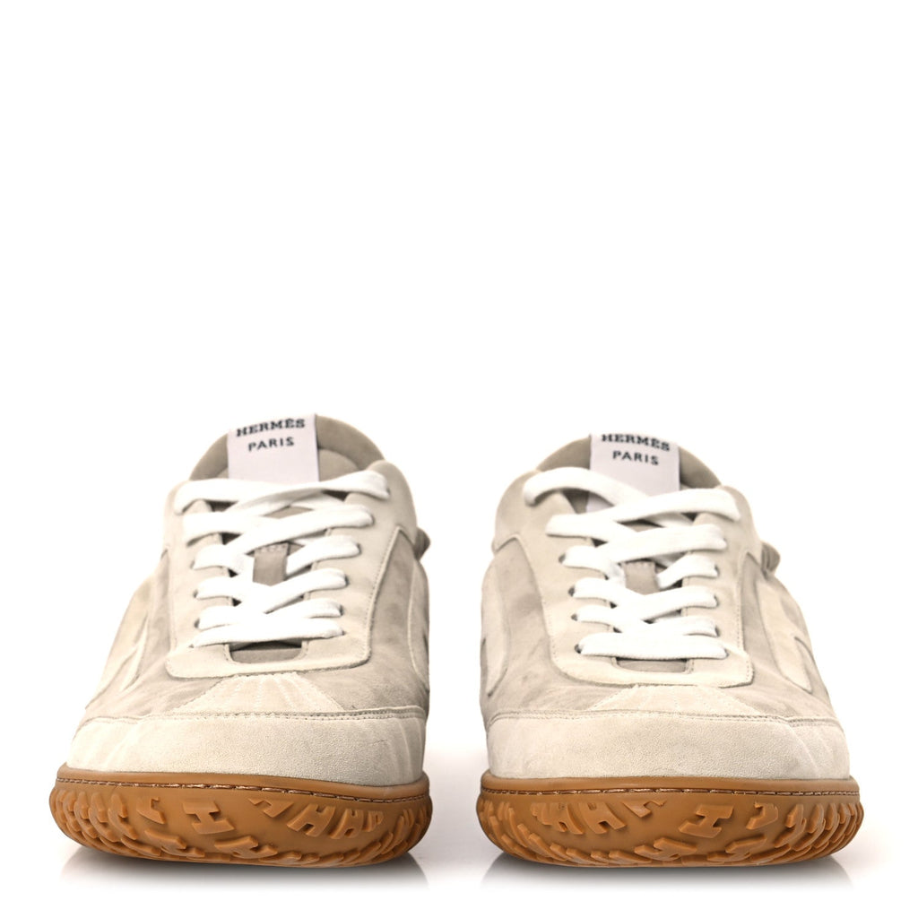 HERMES JET SNEAKER NAPPA / SUEDE GOATSKIN BEIGE ESQUISSE / GLAISE