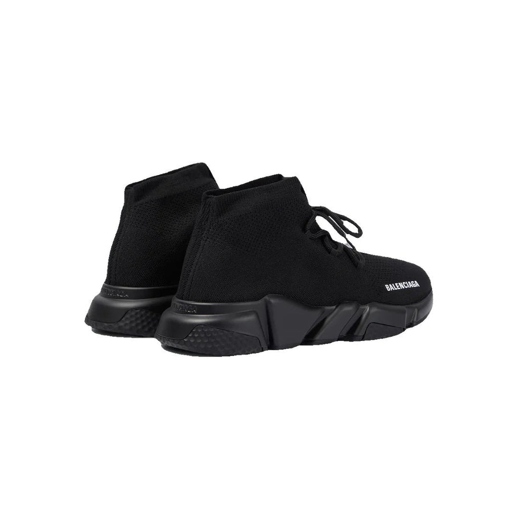 Balenciaga Speed Lace Up Sneakers - All Black