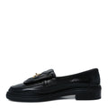 CHANEL CC TURNLOCK LOAFERS QUILTED LEATHER BLACK LGHW