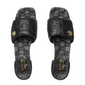 Gucci Slide Sandal with Double G, Leather - Black
