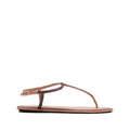 René Caovilla Sandals Satin - Nude/Brown