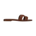 Hermès Hermes Box Calfskin Oran Sandal Rouge Tomette - Tan/Brown