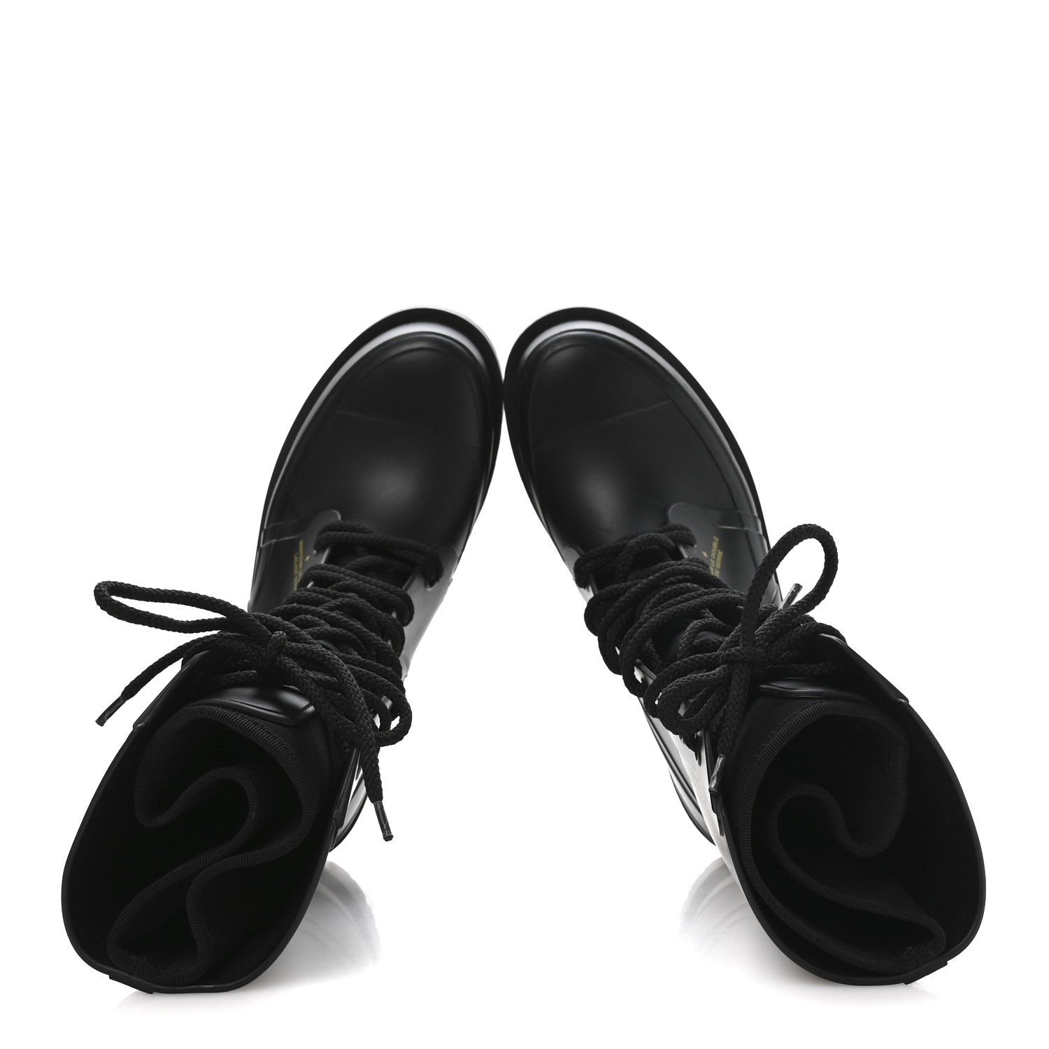 BURBERRY CHECK-PRINT RUBBER MARSH LOW BOOTS BLACK