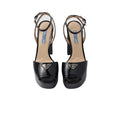 Prada Patent Leather Sandals - Black with platform (different model)