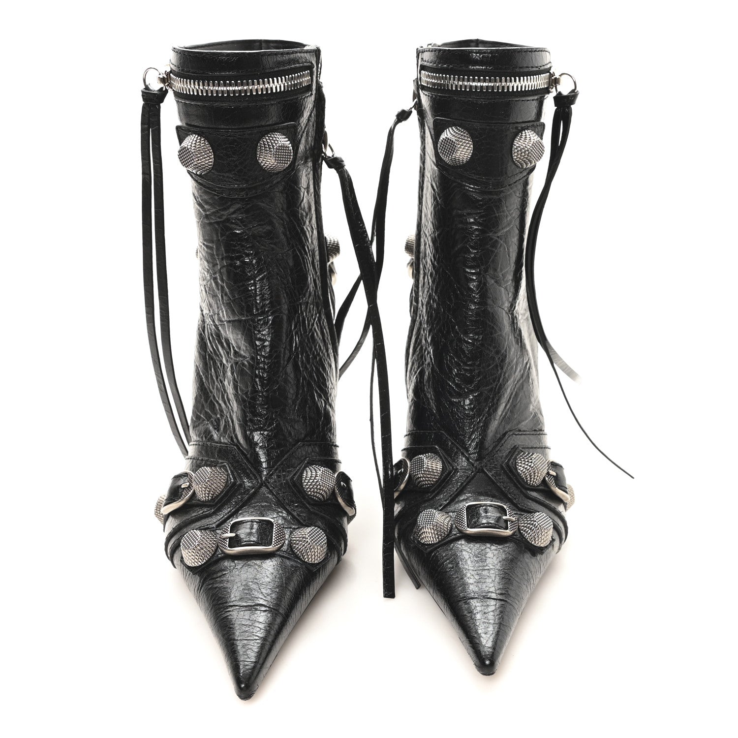BALENCIAGA CAGOLE ARENA ANKLE BOOTS BLACK