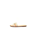 Louis Vuitton Monoglam Lock It Flat Mule - Beige/Tan