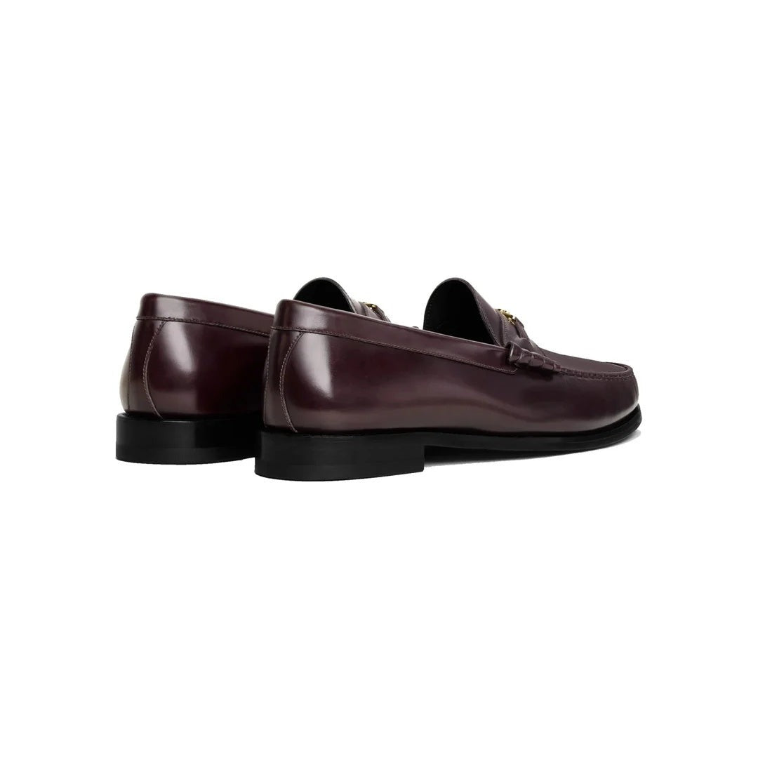 Celine Triomphe Loafers - Burgundy