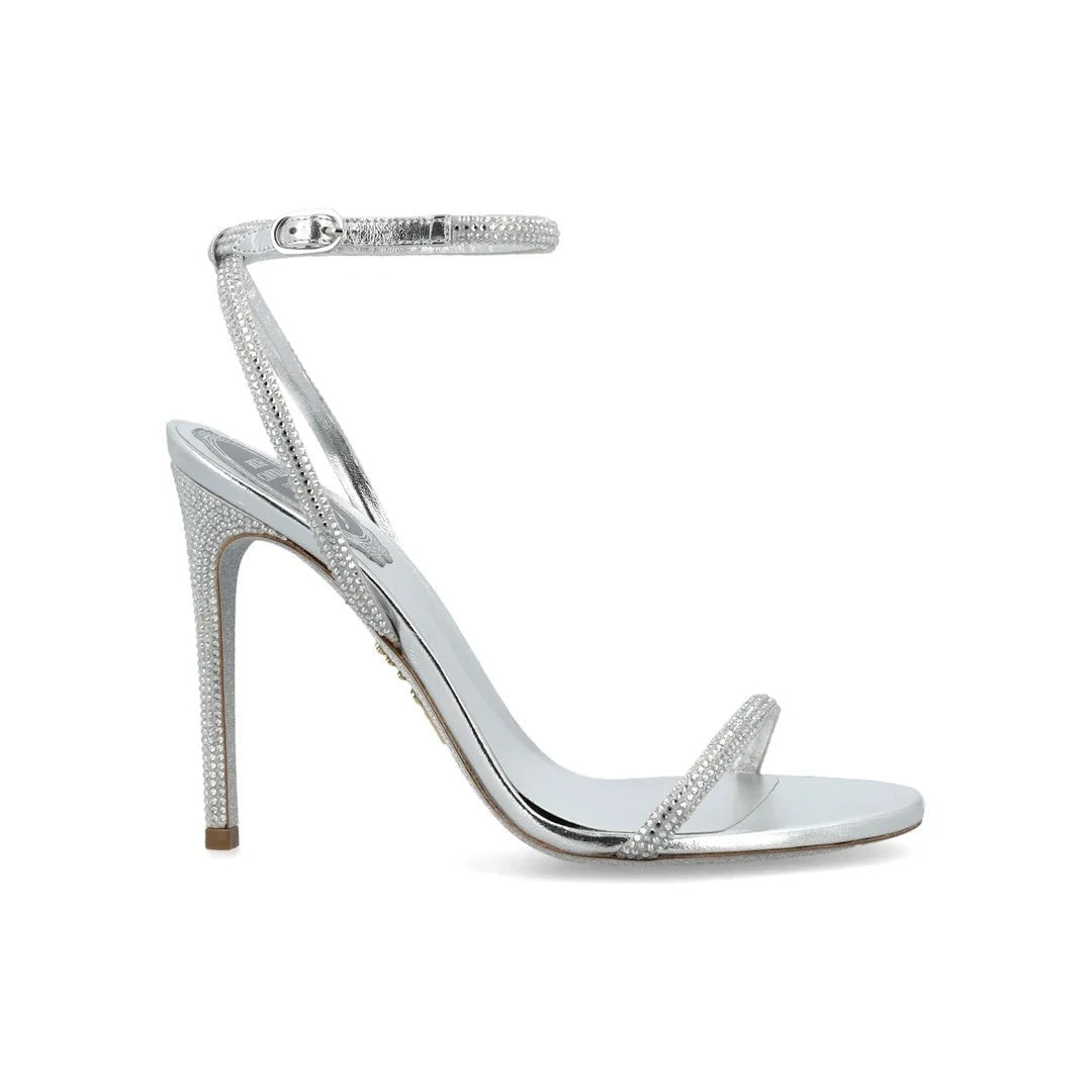 René Caovilla Ellabrita Embellished Sandal - Silver Multicolor
