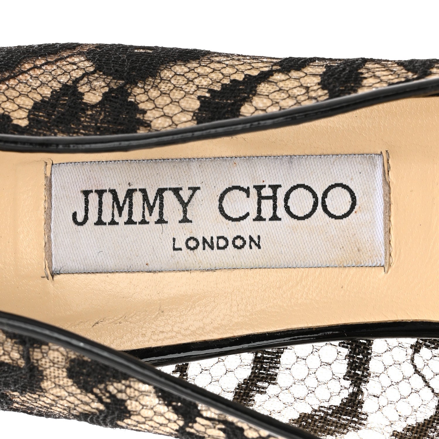 JIMMY CHOO ROMY POINTED TOE LEATHER PUMPS BLACK PATENT
