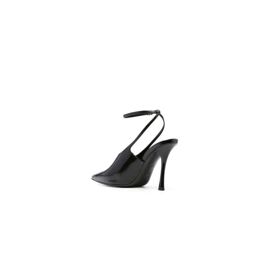 Givenchy Patent Calfskin Square Toe Pump Deep - Black