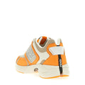Fendi Lambskin FF Embossed Rise Low Top Sneaker - Orange