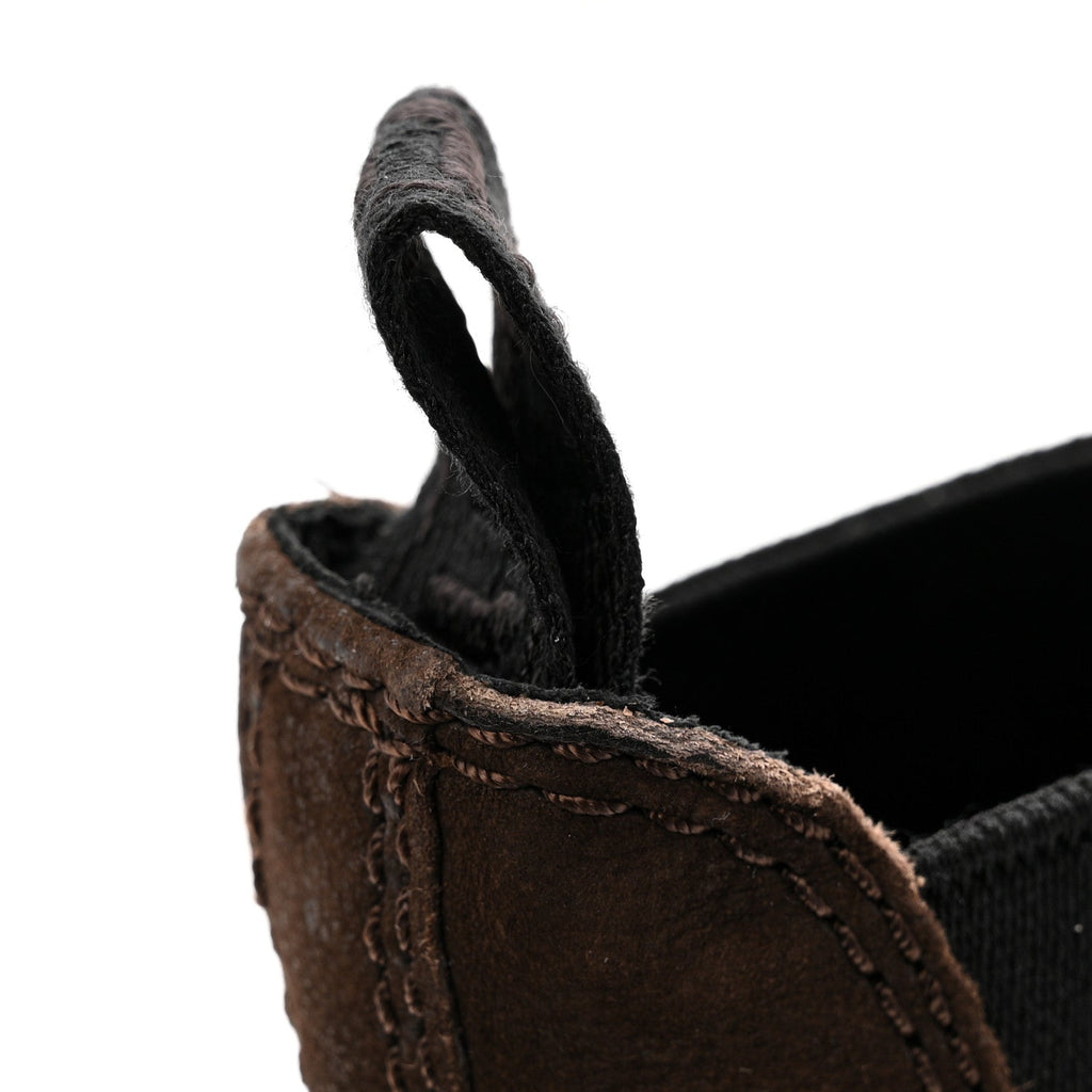 SAINT LAURENT WYATT SUEDE CHELSEA BOOTS BROWN