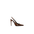 Saint Laurent 50mm Vendome Slingback Pumps - Brown