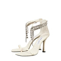 Jimmy Choo Verity 100 High Heel Sandals - White
