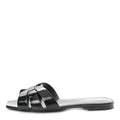 Saint Laurent Tribute Patent Sandal - Black (flat slide, different model - Tribute Nu Pieds flat, not the heeled Tribute Sandal)