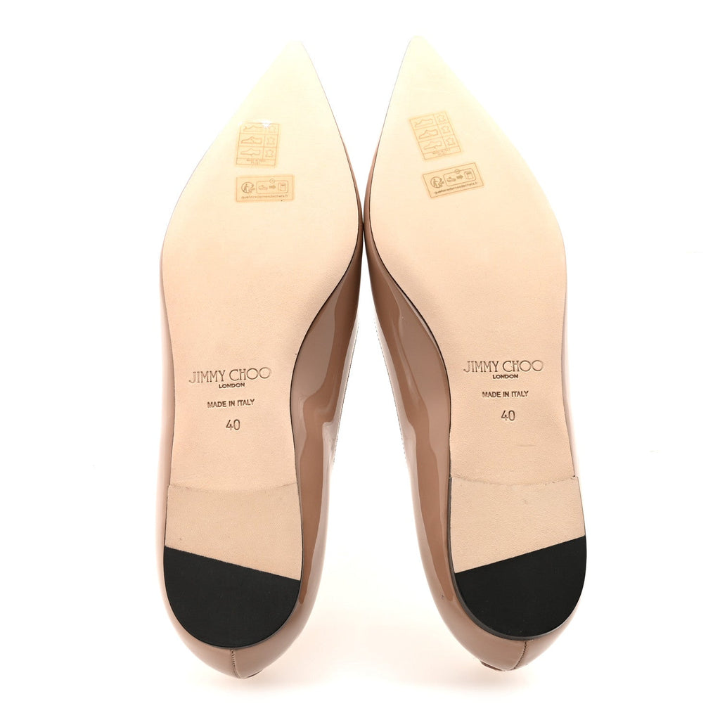 VALENTINO GARAVANI TAN-GO PATENT LEATHER BALLET FLATS PINK