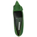 Manolo Blahnik Pointed Toe Flats - Green