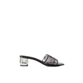 Givenchy Tape Leather-Trimmed Mules - Black