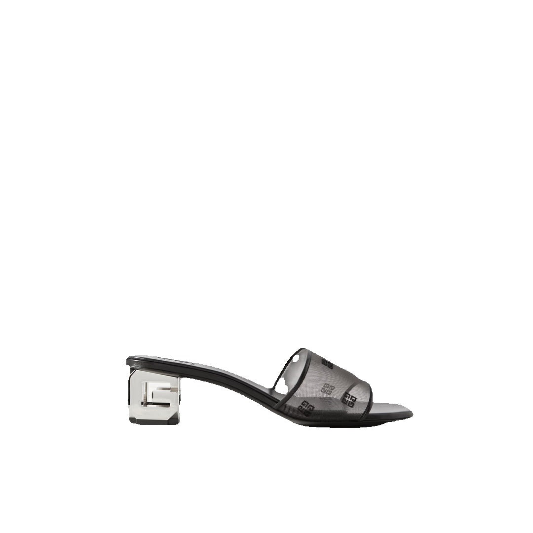 Givenchy Tape Leather-Trimmed Mules - Black