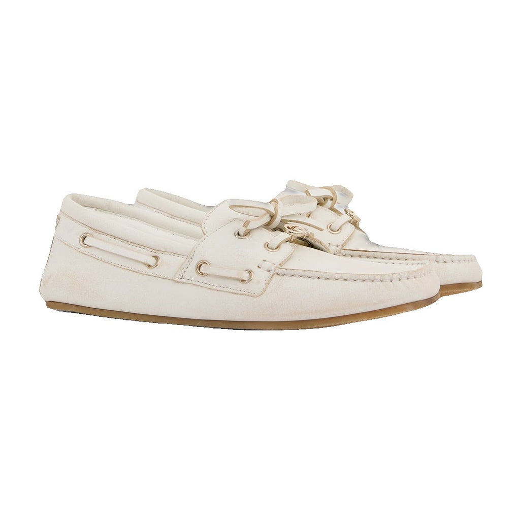 Gucci Interlocking G Boat Shoes - White