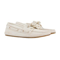 Gucci Interlocking G Boat Shoes - White