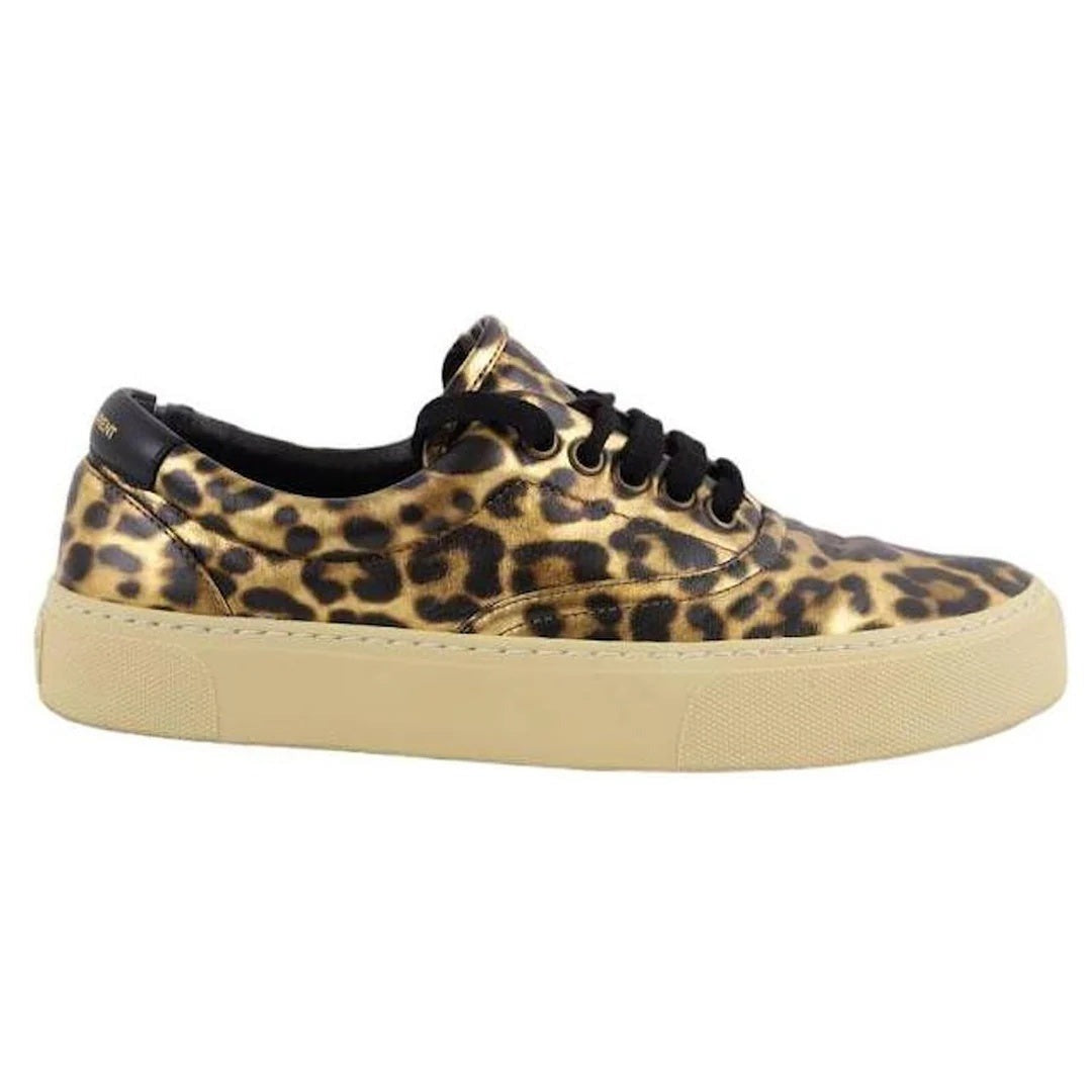 Saint Laurent Leather Sneakers - Leopard