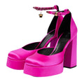 Versace Medusa Aevitas Double Platform Pumps - Pink