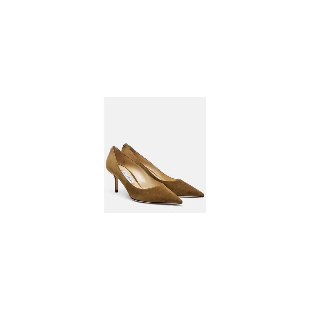 Jimmy Choo 65mm Livi Flecked Canvas And Leather Mule Pumps - Brown/Tan