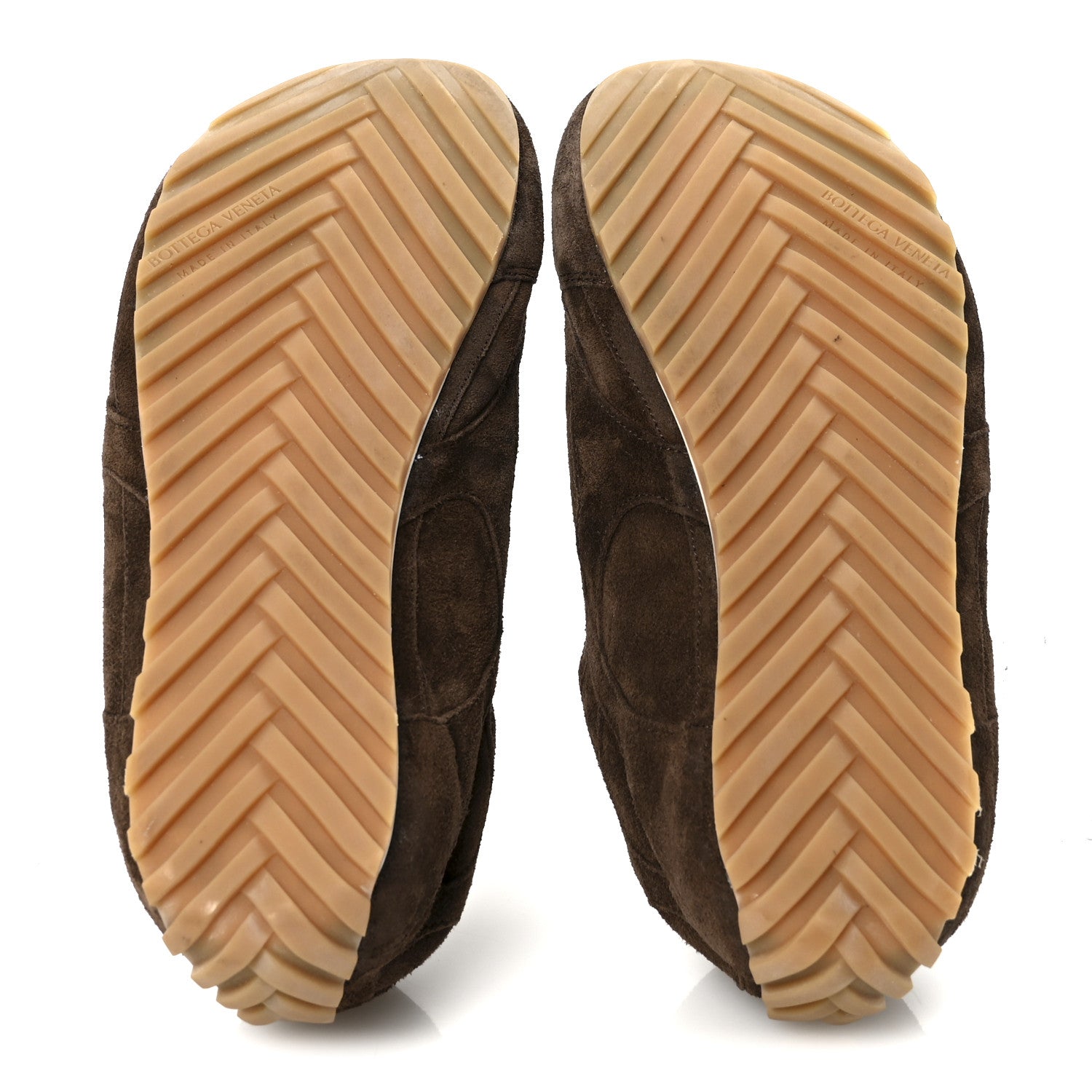 BOTTEGA VENETA ORBIT FLASH SUEDE SNEAKERS BEIGE & GREEN