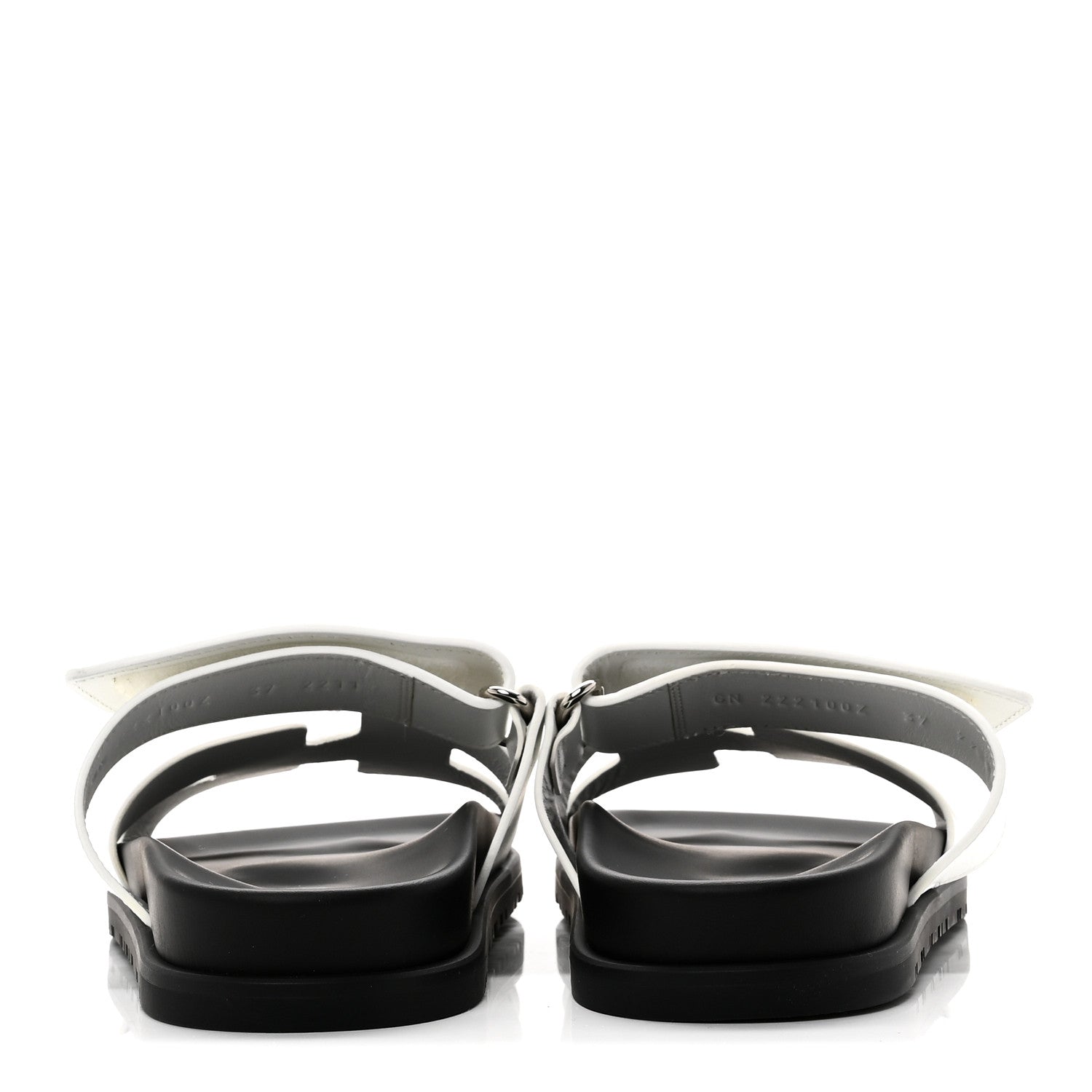 HERMES CHYPRE SANDALS CALFSKIN WHITE