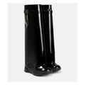 Givenchy Shark Lock Boots in Leather - Black Patent