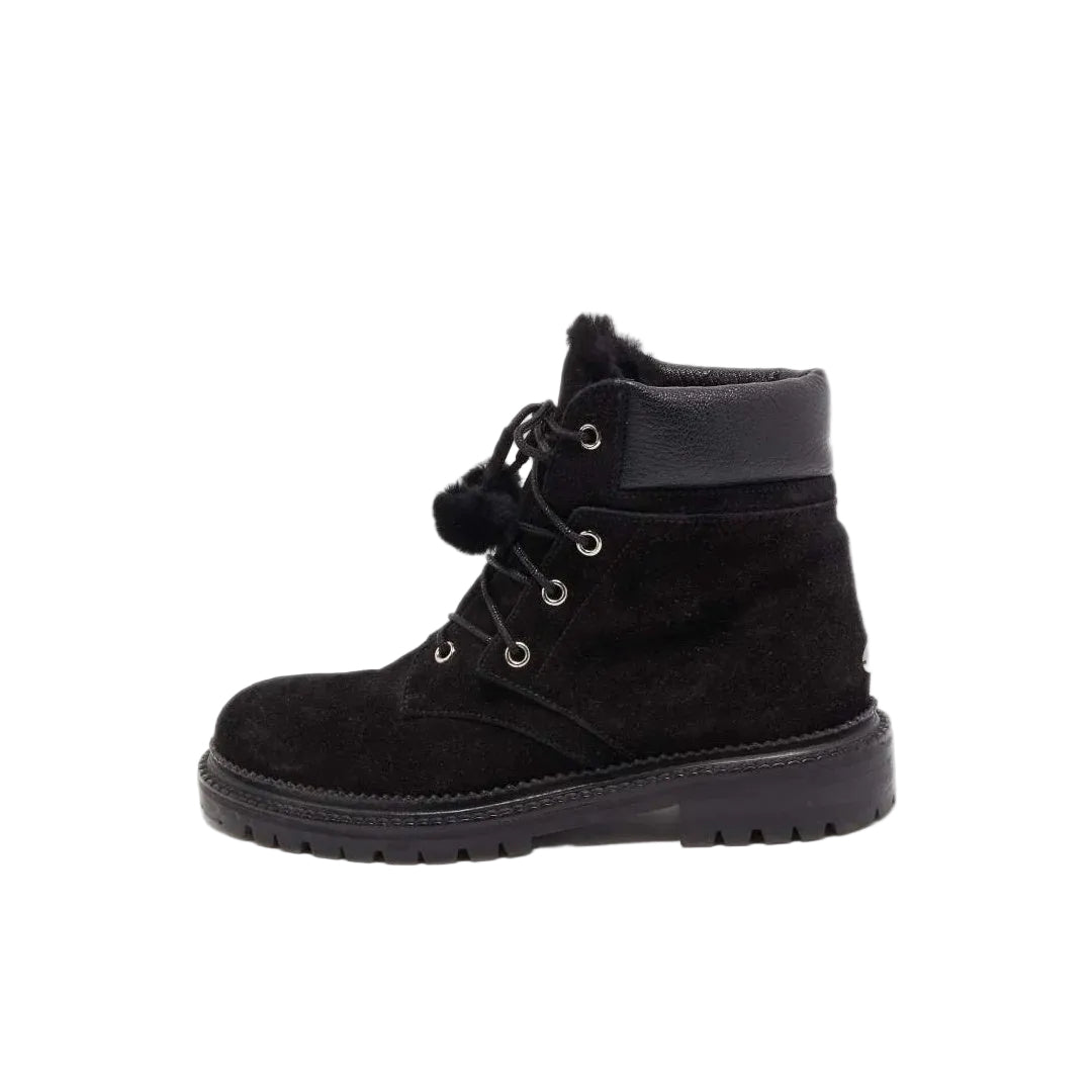 Jimmy Choo Eliot 45 Suede Ankle Boots Chocolate - Black (different model - hiking boot)
