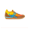 Loewe Flow Runner 2.0 Nylon and Suede Dark Navy - Yellow/Orange/Brown