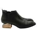 Alexander Wang Kori Studded Leather Ankle Boot - Black with Rose Gold Heel