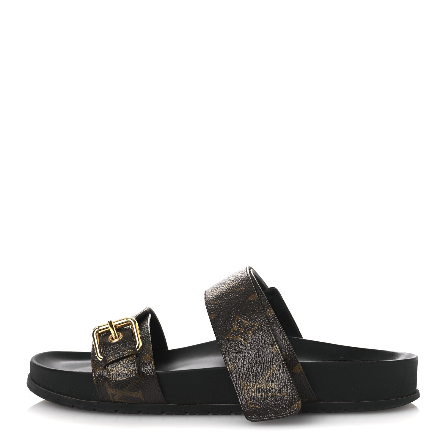 LOUIS VUITTON EMPREINTE BOM DIA MULE SANDALS BROWN MONOGRAM