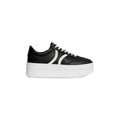 Celine Block Sneakers with Wedge Outsole - Black/White
