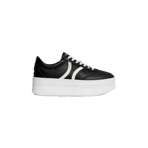 Celine Block Sneakers with Wedge Outsole - Black/White