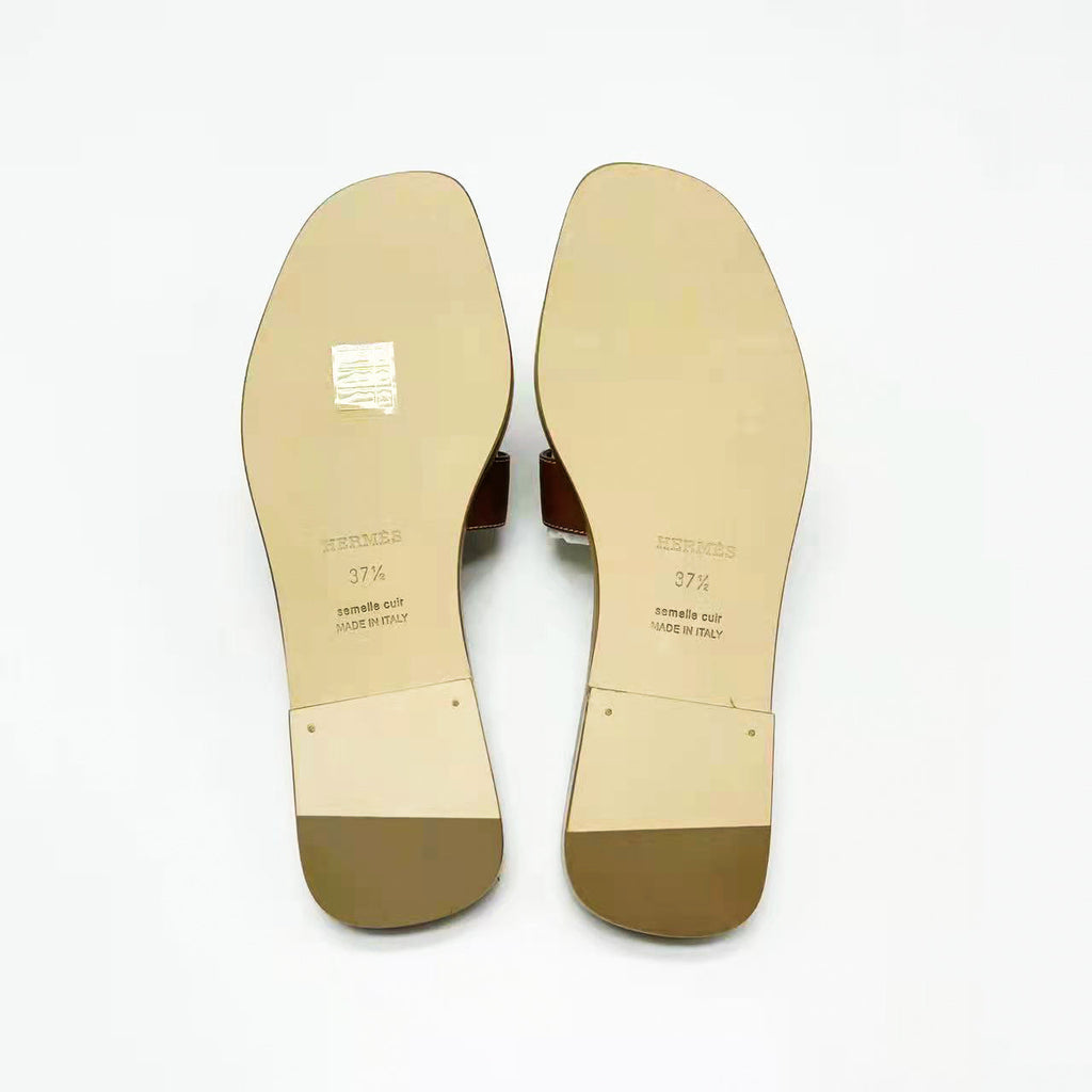 HERMES ORAN SANDAL GOLD