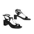 Hermès Miramar 50 Sandal - Black with silver hardware (different model - Game sandal)