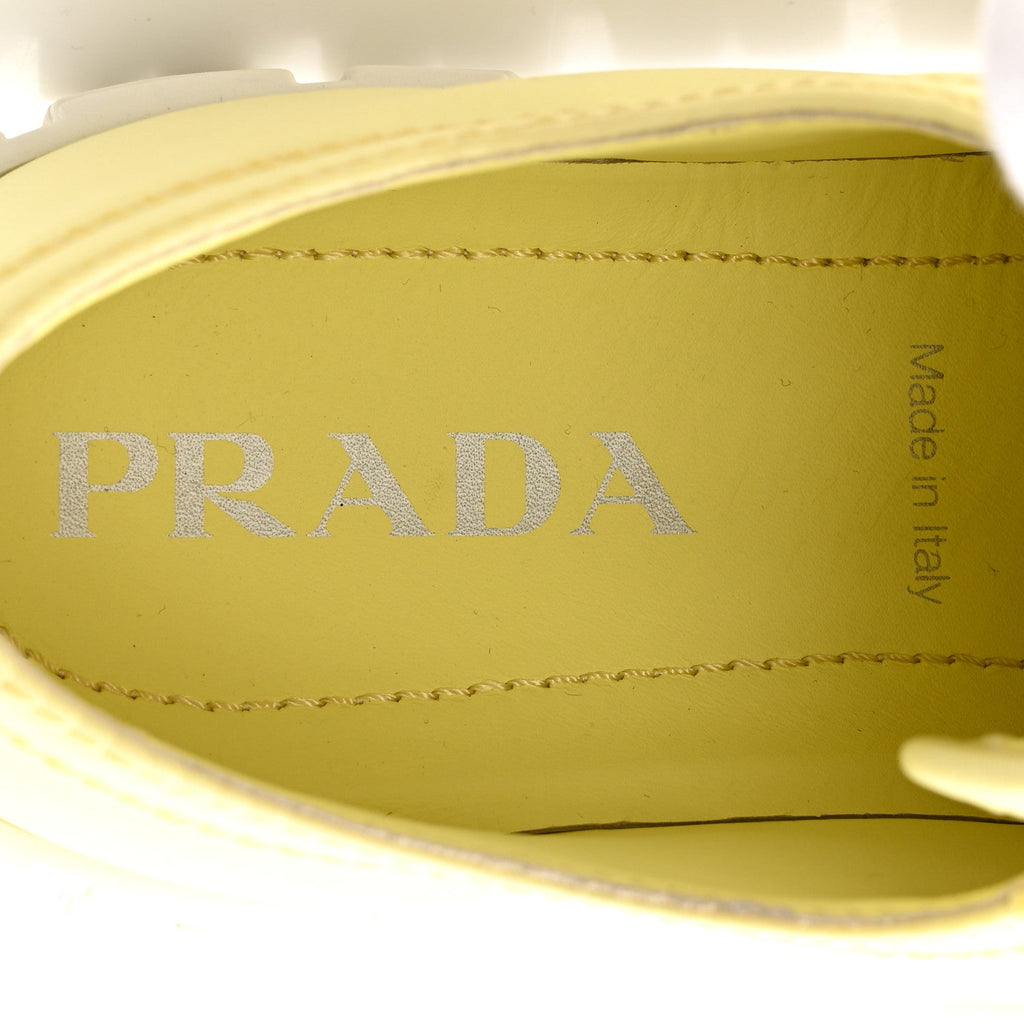 PRADA RE-NYLON GABARDINE TRIANGLE LOGO DOUBLE WHEEL SNEAKERS BLUE