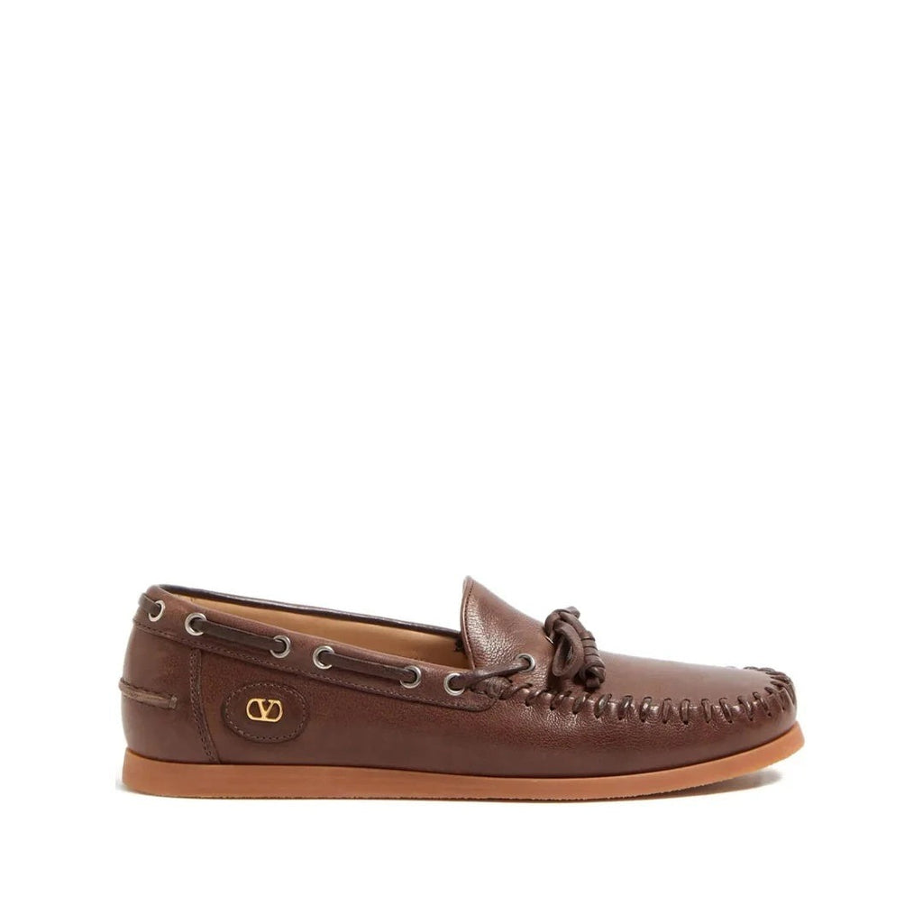 Valentino Garavani Palm Avenue Loafers - Brown