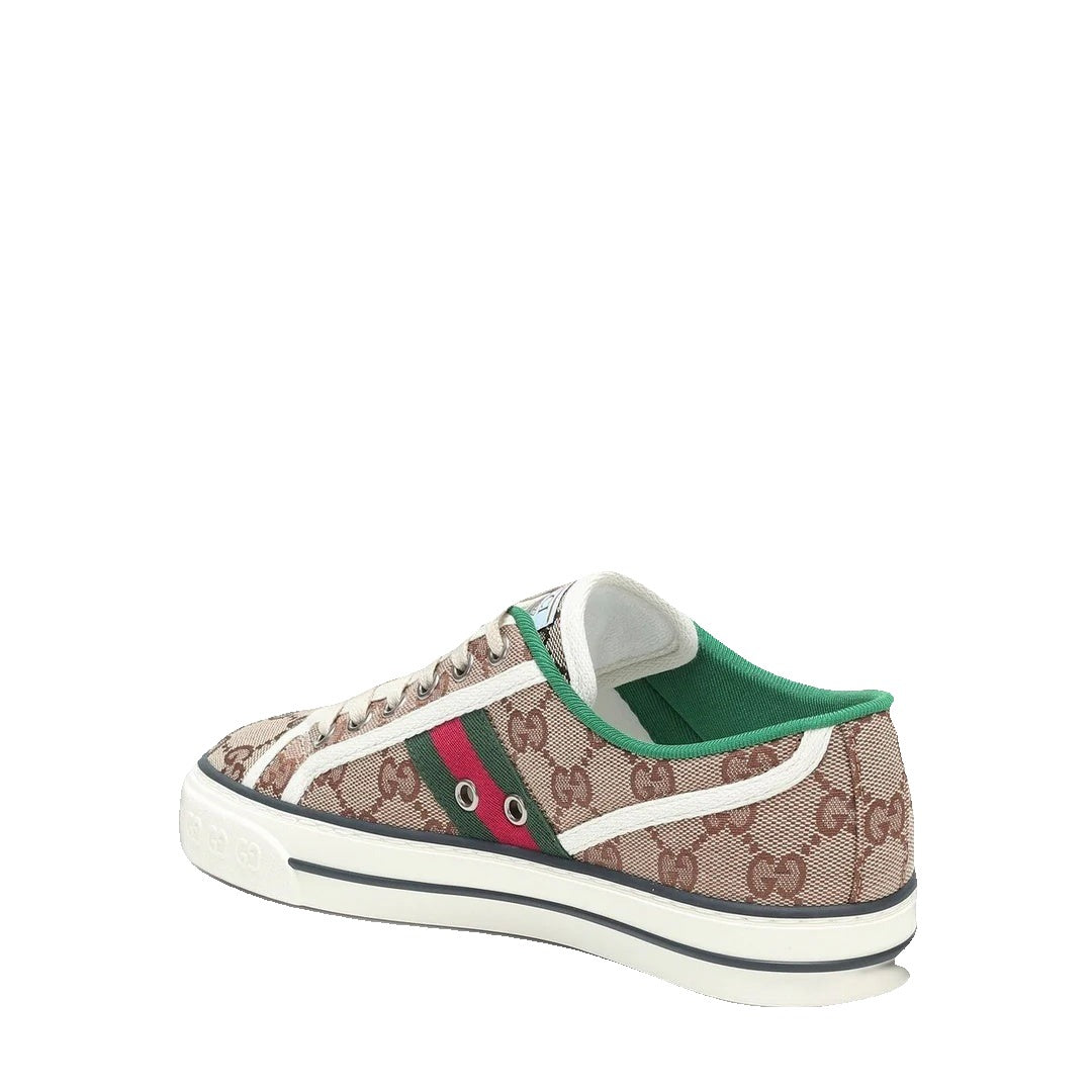 Gucci Canvas Web 1977 Tennis Sneakers Burro Mystic - Beige/Brown GG