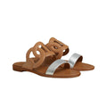 Hermès Lagune Sandal - Tan/Silver